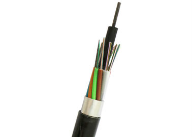 12 Kabel Openluchtgyta van Ethernet van de kernvezel de Optische Gepantserd voor Begraven Direct