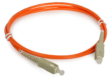 LC het duplexkoord van Multimode Vezel Optische Flard met 3,0 vezel optische kabel