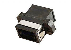 De Vezel Optische Adapter van de zirconiumdioxyde Zwarte Plastic huisvesting voor MPO-Cassettes