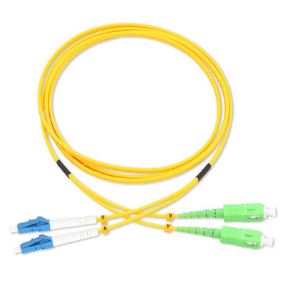 Van het de Vezel Optische Flard van LSZH Simplex het Koord Singlemode Vezel Jumper Cables