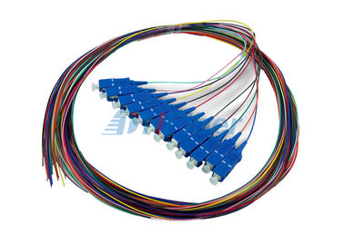 Verbindend Multimode Vezel Optische Vlecht van LC, 0.9mm de Kabel van de 12 kleurenvezel