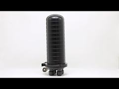 Mini Dome Glasvezelbox 12 Core 24 Core 36 Core 1 Ingang 2 Uitgang Zwarte Vezel Splicing Afsluiting