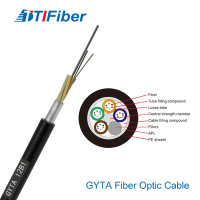De vastgelopen Losse Vezel Optische Kabel ADSS GYTS GYTC8S Kern 2 - 144 van GYTA verstrekt OEM