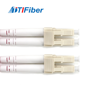 Van het de Vezelflard van FTTH Optische Duplexom4 Multimode het Koordkabel