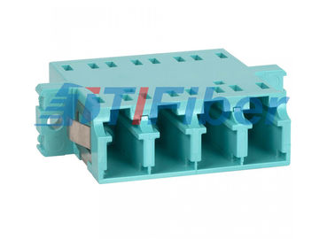 LC Multimode Duplex Plastic Vezel van OM3 Aqua Optisch aan Ethernet-Adapter voor Testnetwerk