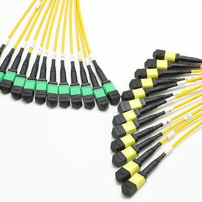 144F MTP MPO Fanout Cable SMG657A1 MPO APC naar MPO APC Breakout Fiber Optic Patch Cord