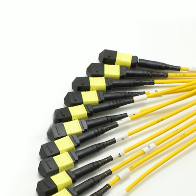 100G 200G MPO Man Vrouwelijk 8 12 16 24 Fibre to MPO Vrouwelijk Man Fiber Optic Patch Cord voor hoge dichtheid bedrading in kleine ruimtes