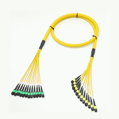 100G 200G MPO Man Vrouwelijk 8 12 16 24 Fibre to MPO Vrouwelijk Man Fiber Optic Patch Cord voor hoge dichtheid bedrading in kleine ruimtes