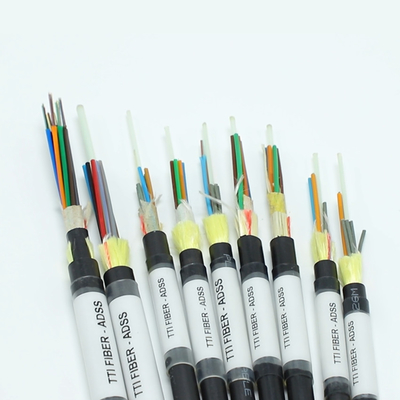 FTTH FTTX Outdoor ADSS Single Sheath Double Sheath Span 8F 12F 24F 48F Glasvezelkabel