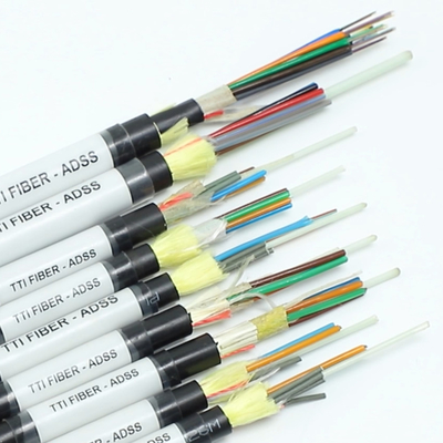 FTTH FTTX Outdoor ADSS Single Sheath Double Sheath Span 8F 12F 24F 48F Glasvezelkabel