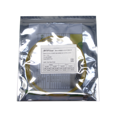 CATV Telecom 3 meter FC SC APC 9 / 125um Jumper Laag Invoegverlies Patchkabel