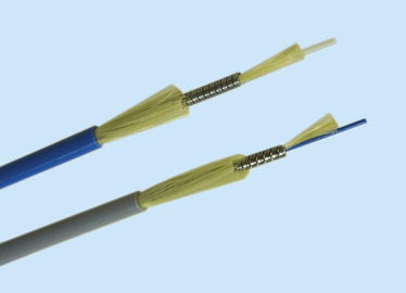 De vezel optische kabel van de buis Lucht Enige wijze met Gepantserde Staaldraad