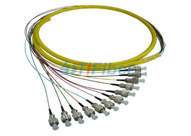 Verbindend Multimode Vezel Optische Vlecht van LC, 0.9mm de Kabel van de 12 kleurenvezel