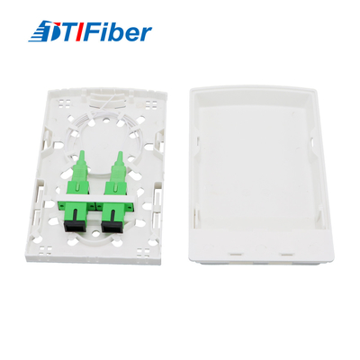 2 havenssc/apc Adapter Mini Fiber Rosette Box For FTTH