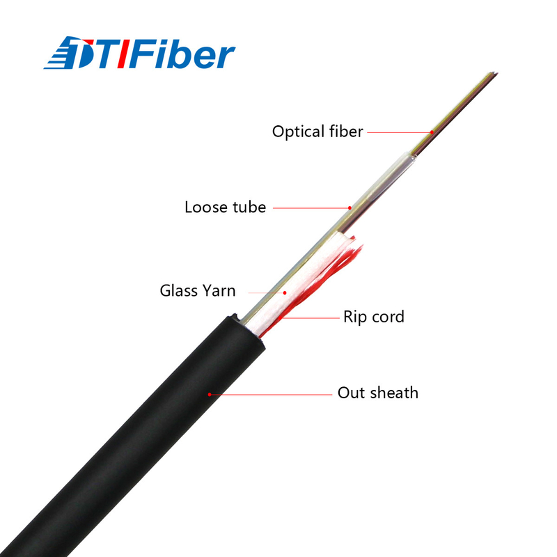 De binnen Openluchtgjyxfh-Vezel Optische Kabel met scheurt Koord Singlemode Antenne