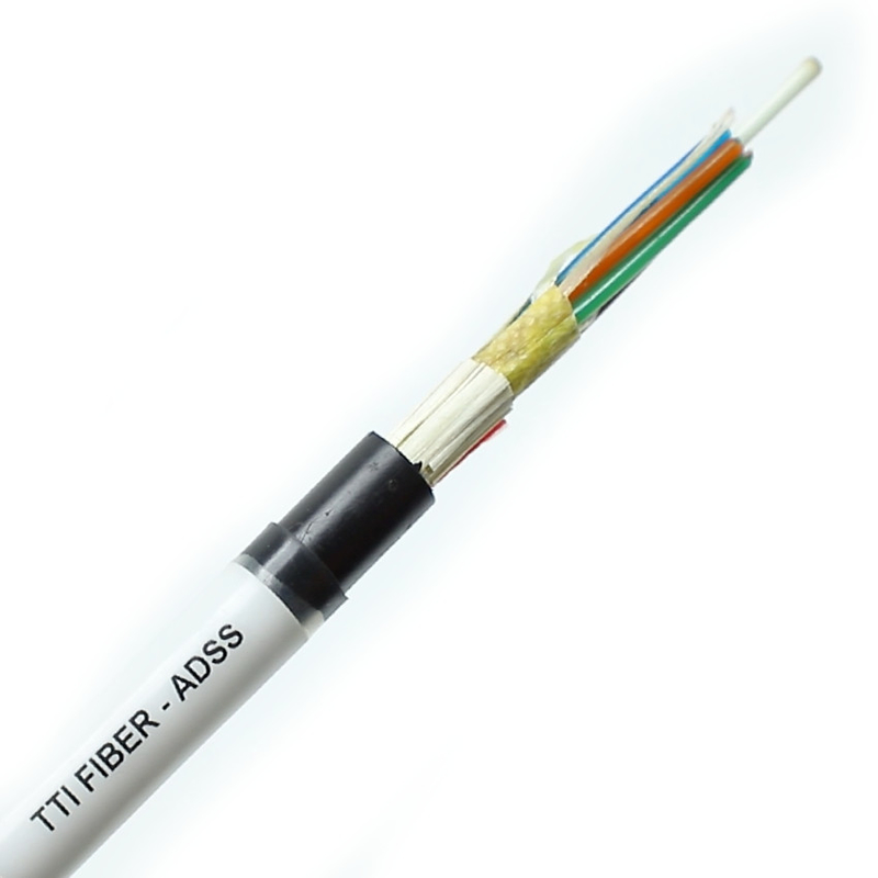 FTTH FTTX Outdoor ADSS Single Sheath Double Sheath Span 8F 12F 24F 48F Glasvezelkabel